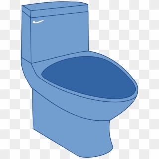 Open - Blue Toilet Clipart