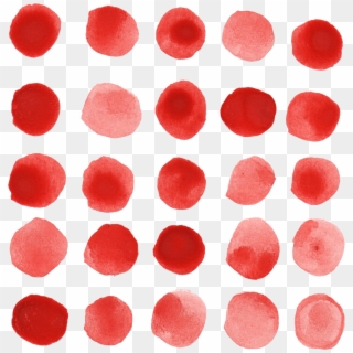 Free Download - Watercolor Red Dots Png Clipart