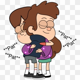 Cartoon Pictures Of Friends Hugging - Mabel And Dipper Hug Clipart