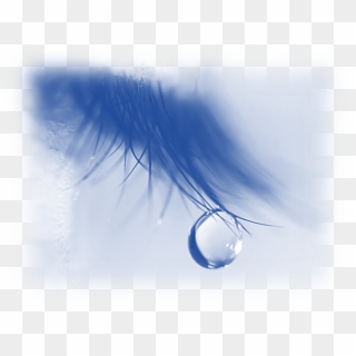 Tear Drop On Eye Lash - Sad Whatsapp Status Background Clipart