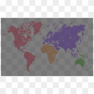 World Map Dots - Atlas Clipart