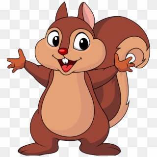 Happy Squirrel Cartoon Clipart