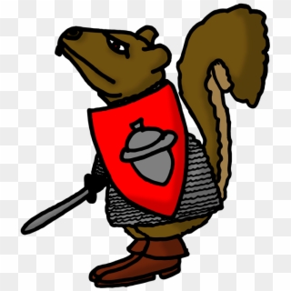This Is The Dreaded Squirrel Knight, Undefeated In - Cartoon Clipart