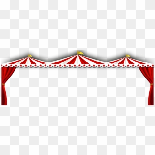 June - Circus Tent Border Clip Art - Png Download