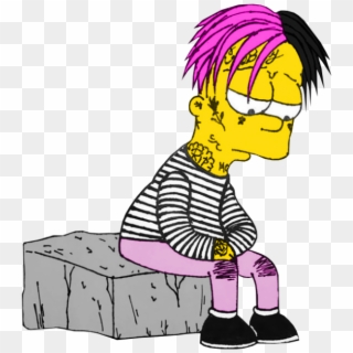 #lil Peep ##bart - Bart Simpson Sad Boy Clipart