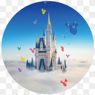 Bluecircle Castlecircle Confetticircle Movementlinescircle - Disney World Transparent Background Clipart