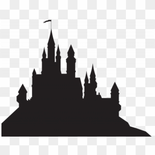 Clipart Castle Disney - Harry Potter Castle Silhouette - Png Download