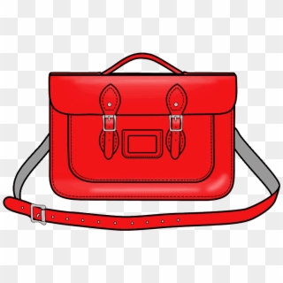 15-inch Briefcase Satchel In Patent Rosy Red Leather - Briefcase Clipart