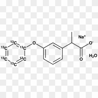 Fenoprofen-[13c6] Sodium Salt Hydrate - Structure Of Bakelite Polymer Clipart