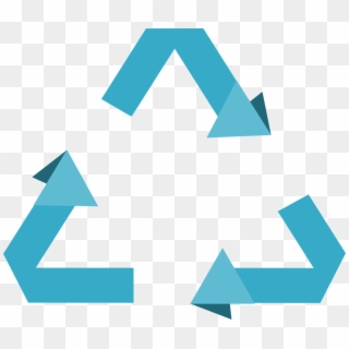 Creative - Signo De Reciclaje Azul Clipart