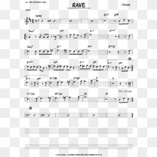 Rave-1 - Sheet Music Clipart