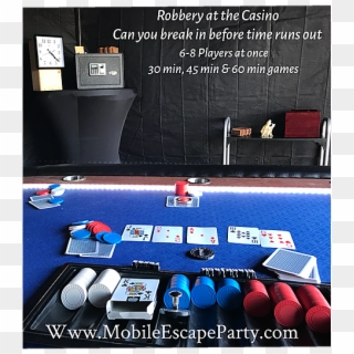 Dads Casino Night Party Rentals & Mobile Escape Rooms - Carton Clipart
