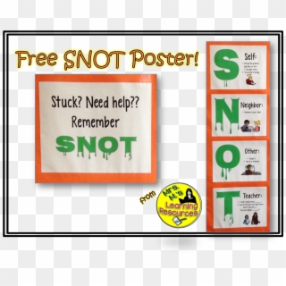 Teach Students How To Ask For Help Using Snot Clipart