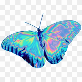 On Sale - Holographic Butterfly Png Clipart