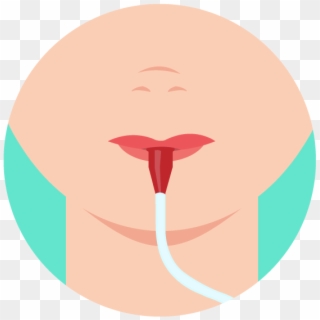 Use Red Mouthpiece To Suck Out Snot / 4) After Snotsucking - Circle Clipart