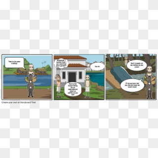 Peasant And The Workman - Cartoon Clipart