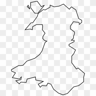 Wales Map England Png Image - Outline Map Of Wales Clipart