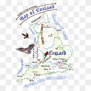 Wild England's 'fun & Fascination' Map For All The - Map Clipart