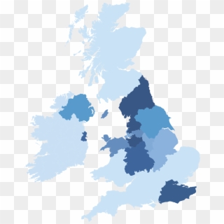 North England - Uk Map Vector Free Clipart