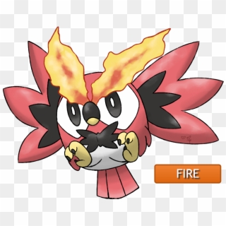5 Aug - Fire Type Rowlet Clipart
