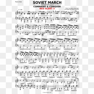 Command & Conquer Red Alert - Soviet March Piano Sheet Music Clipart