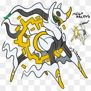 Mega Arceus - Pokemon Mega Arceus Drawing Clipart