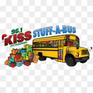 1 Kiss' Stuff A Bus Toy Drive Fills 60 Buses - Stuff A Bus 96.1 Pittsburgh Clipart