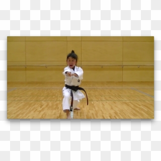 Mahiro Is Practicing Her Kime - Karate Clipart