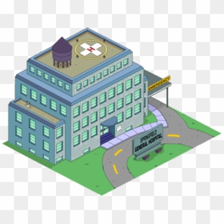 Springfield General Hospital Tapped Out - Hospital De Los Simpson Clipart