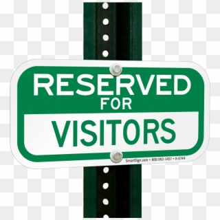 Reserved For Visitors Signs - Sign Clipart