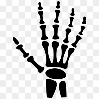 Human Hand Bones Comments - Skeleton Hand Silhouette Clipart