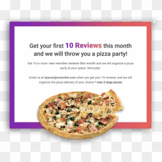 Win A Pizza Party For Your Members - Pizza With 3 Toppings Clipart