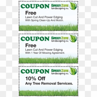 Coupons - Free Lawn Mowing Coupon Clipart