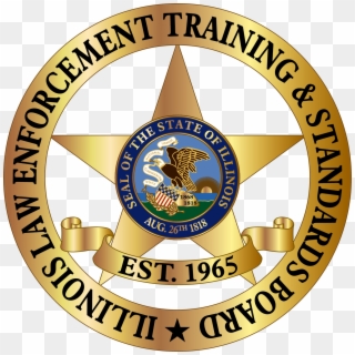 The Illinois Law Enforcement Training And Standards - Badge Clipart