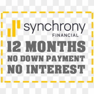 Financing By Synchrony Financial - Poster Clipart