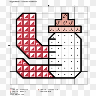 Baby Bottle Alphabet Cross Stitch Pattern Alfabeto - Schemi Di Biberon A Punto Croce Clipart