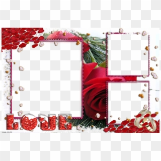 Molduras Romanticas Em Png - Red Roses Clipart