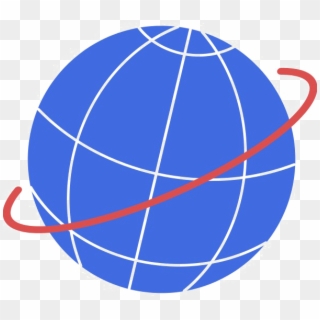 Orbit Transparent Png - Globe Simple Clipart