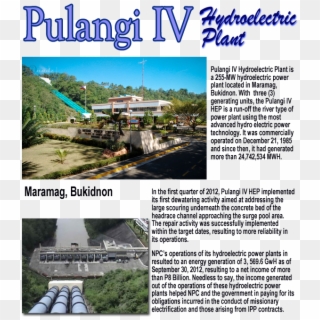 Pulangi Iv Hydroelectric Power Plant Clipart