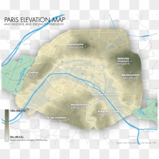 1910 Great Flood Of Paris - Paris Flood Map 2018 Clipart