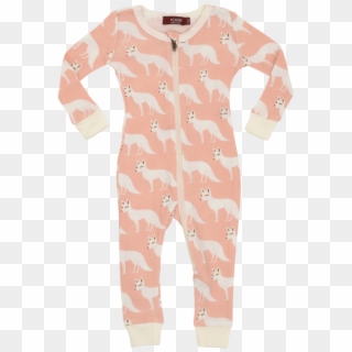 Download Pink Fox Zipper Transparent Background - Pajamas Clipart
