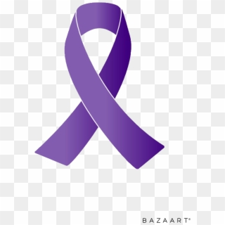 Purple Ribbon Clip Art For Overdose Awareness - Dia Mundial De La Epilepsia - Png Download