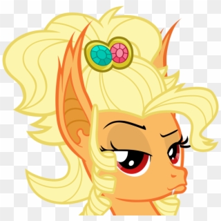 Applejack Rainbow Dash Pony Hair Face Yellow Mammal - Cartoon Clipart