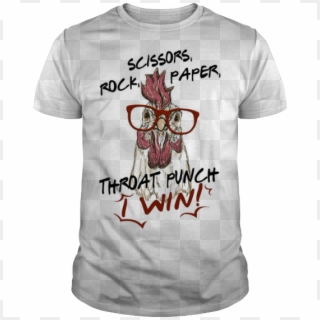 Scissors Rock Paper Throat Punch I Win Chicken Hei - Post Malone Christmas Shirts Clipart