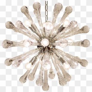 Awesome Sputnik Chandelier With Crystal Light Bulb Clipart