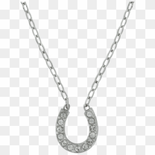 Montana Silversmiths Clear Rhinestone Horseshoe Necklace - Chain Clipart