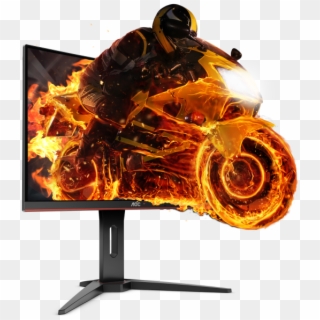Immersive Gaming With 1800r Curvature - Aoc C24g1 24 Clipart