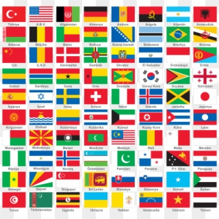 Ülke Bayrağı 9,00 Tl Kdv - Flags Of The World Clipart