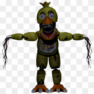 Fnaf Image - Fnaf Withered Nightmare Chica Clipart