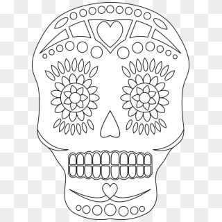 Png Pixlar Coloring Pages - Mexican Day Of The Dead Template Clipart